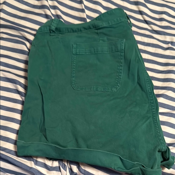 Torrid Green Button-Front Shorts - Picture 3 of 4